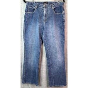 Chico's Straight Leg Jeans Women's Size 1.5 (10) Medium Wash